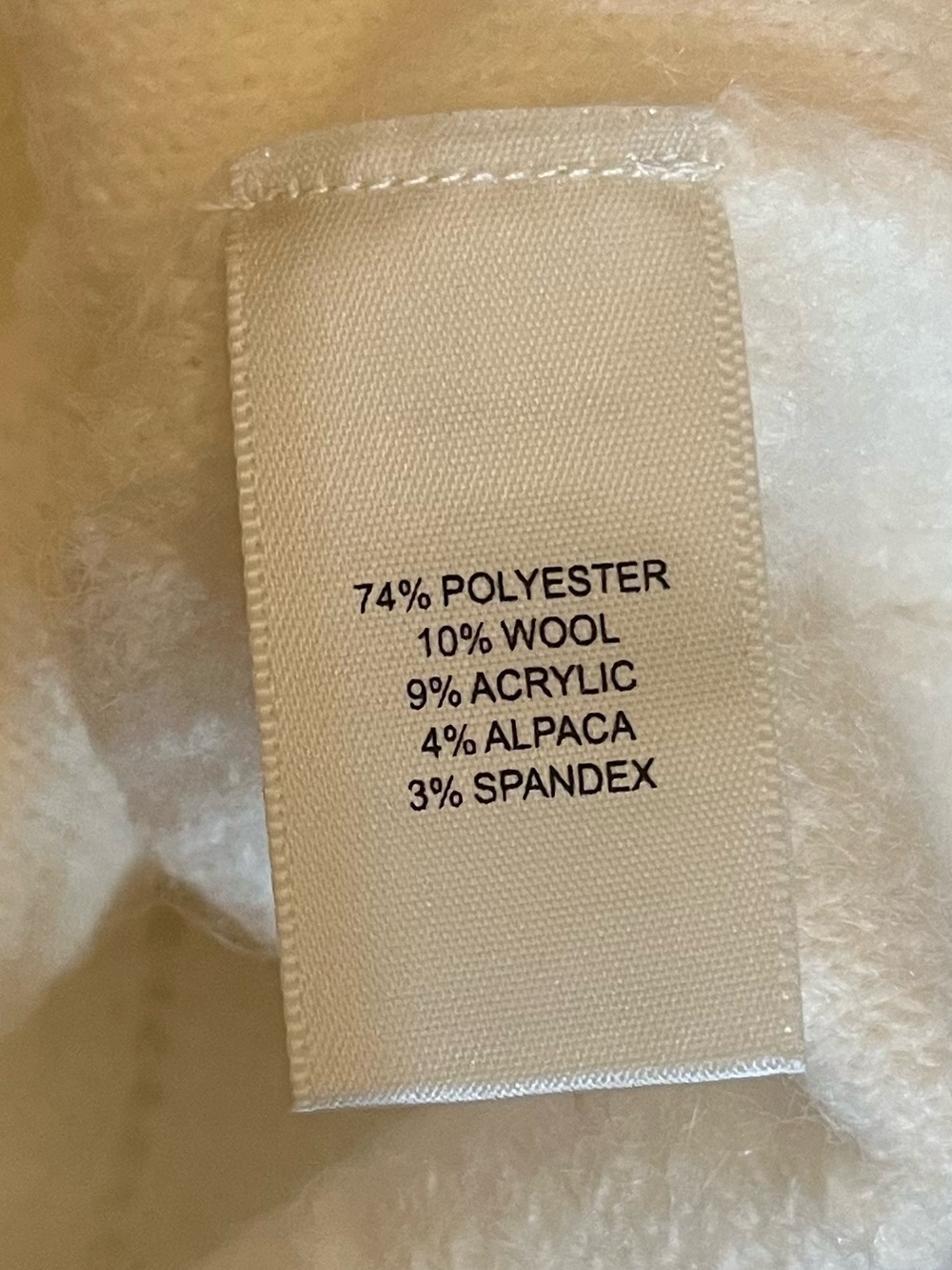 NWT Joie White Wool Blend Button Front Cardigan (Sezane Amance ) Size L Large - Picture 4 of 4